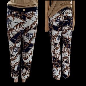 AMZ Paris Pants Navy Gold Size 40 Euro